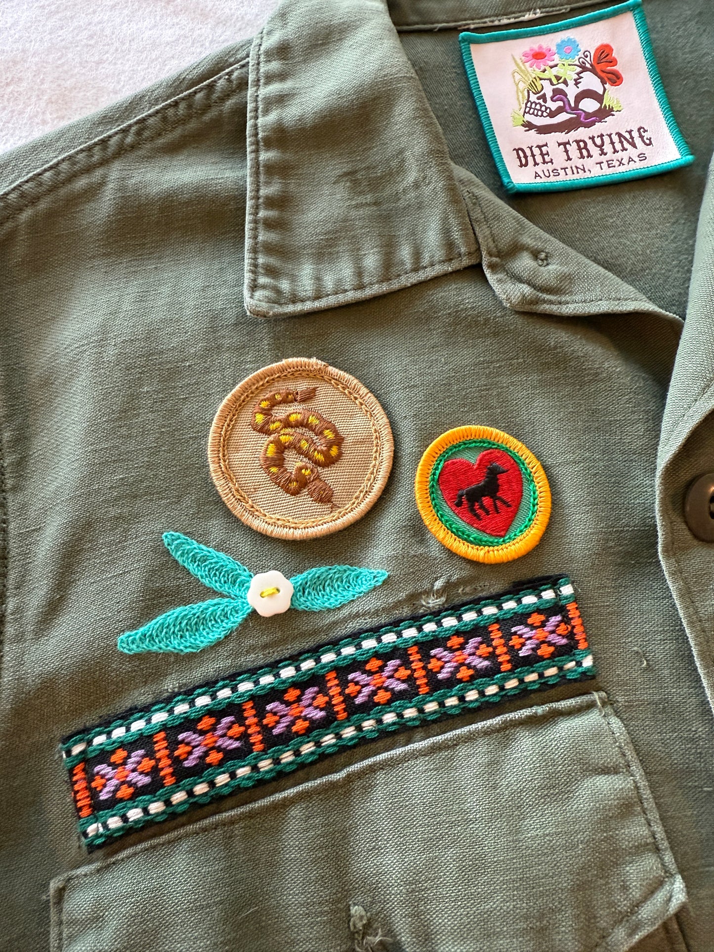 Vintage Military Shirt - Quilt Cactus