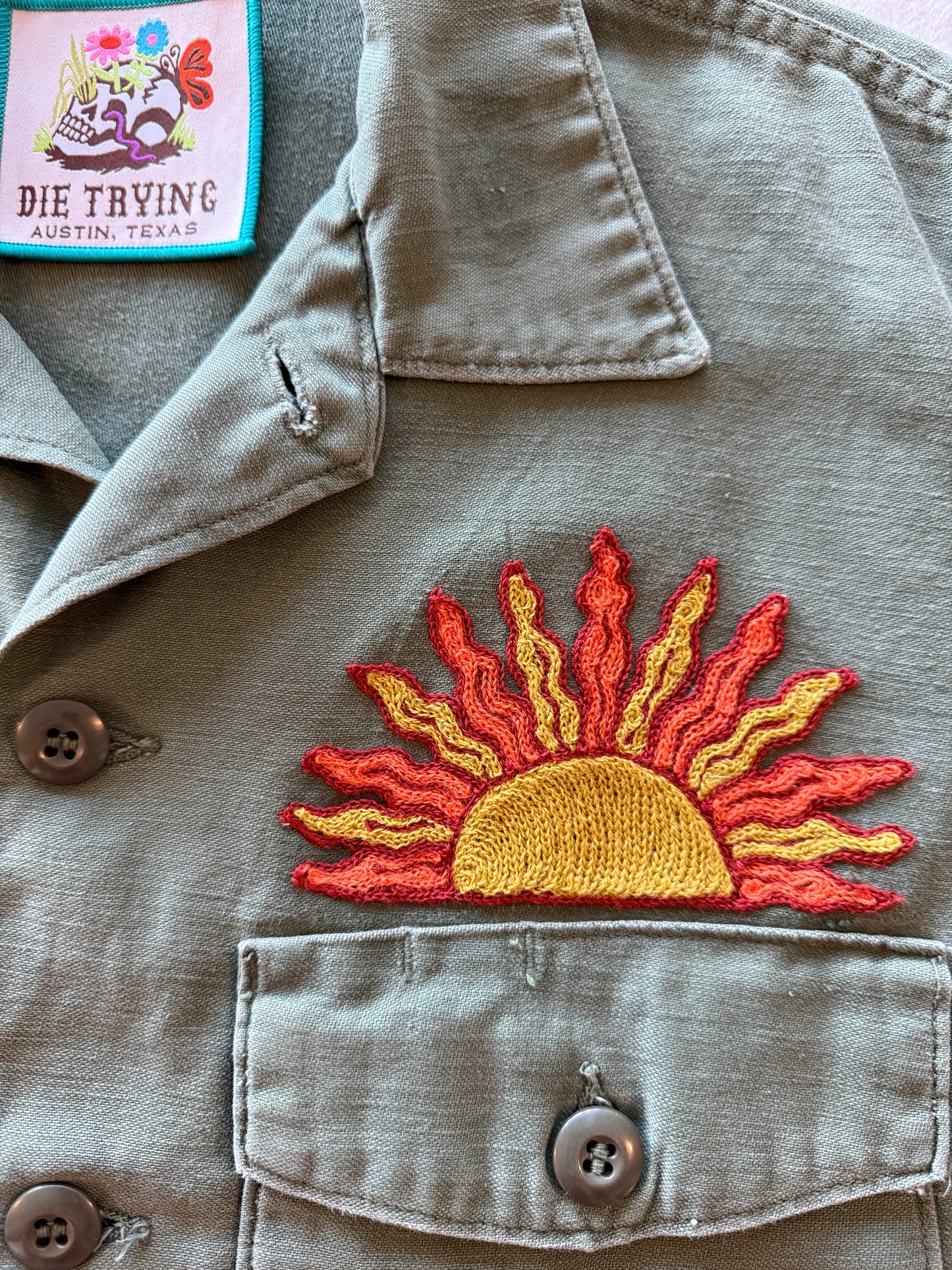Vintage Military Shirt - Quilt Cactus