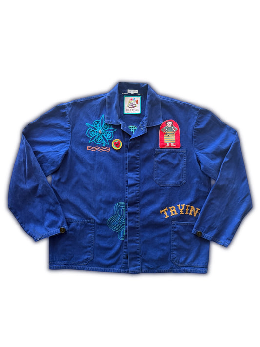 Vintage Chore Coat - Mirror Owls