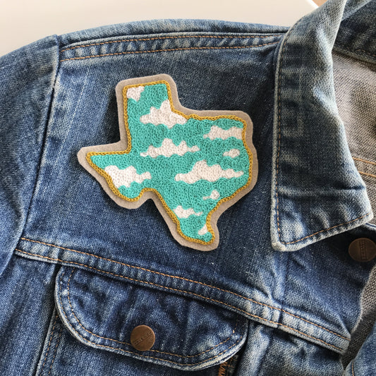 Nothing But Blue Skies Chainstitch Patch