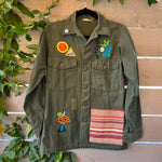 Vintage Military Shirt - Mirror Bloom Pocket