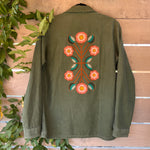 Vintage Military Shirt - Mirror Bloom