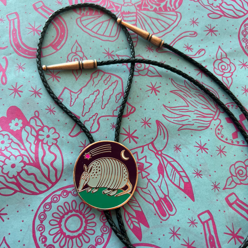 Armadillo Bolo Tie