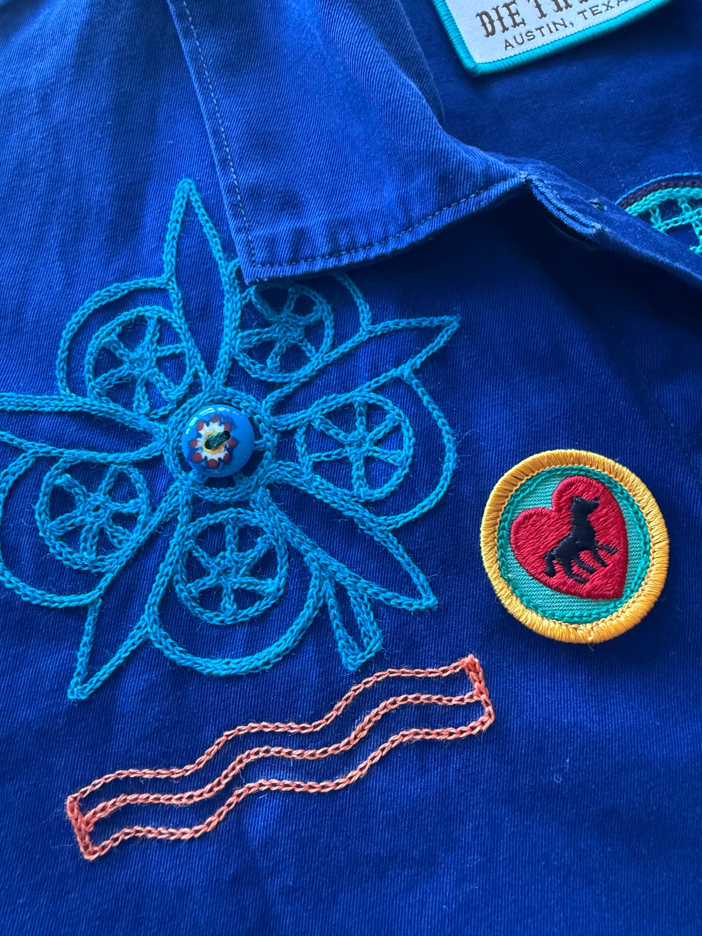 Vintage Chore Coat - Mirror Owls
