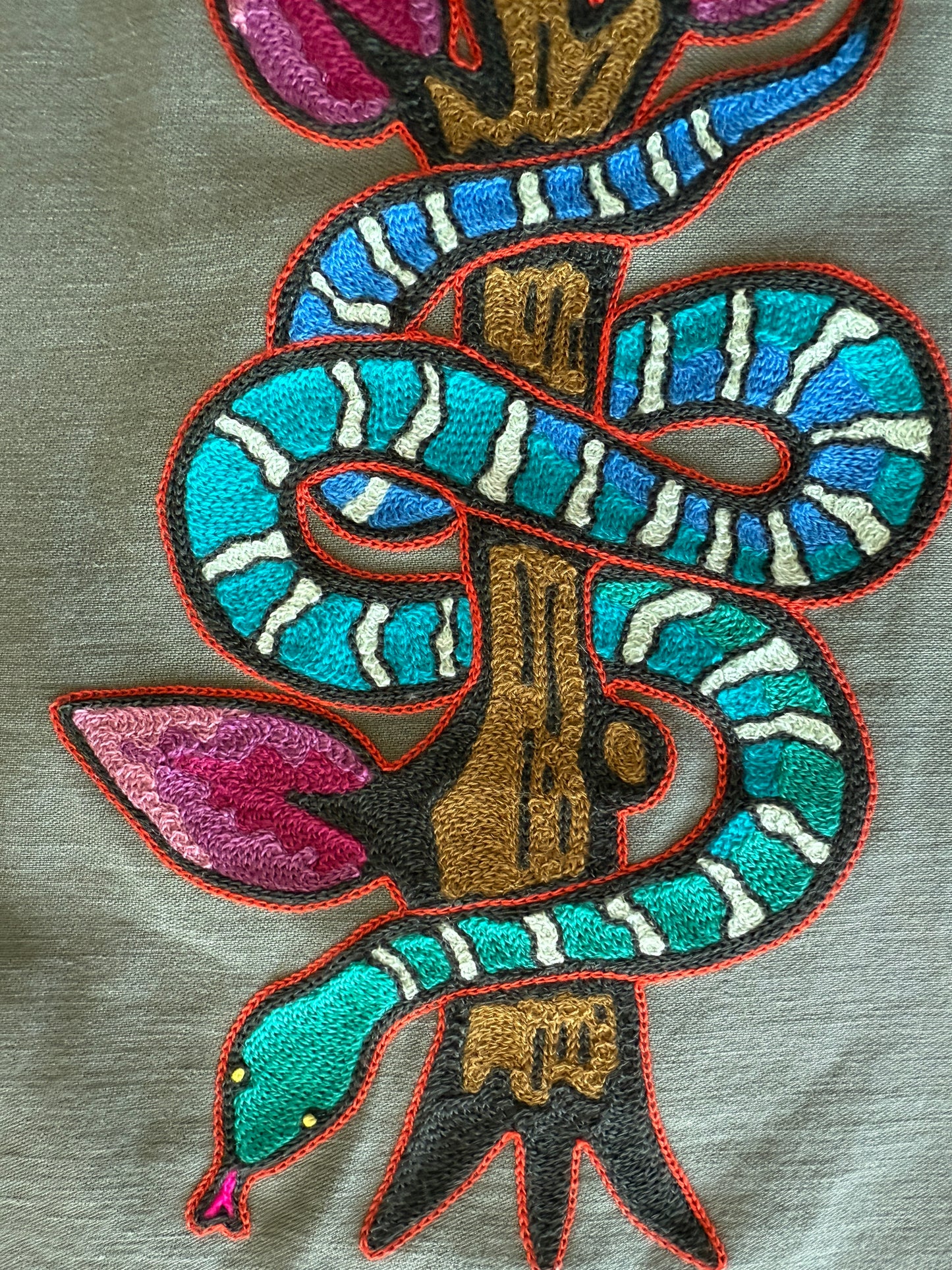 Vintage Military Shirt - Snake Bloom