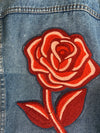 Vintage 70s Denim Jacket - Rusty Rose #2