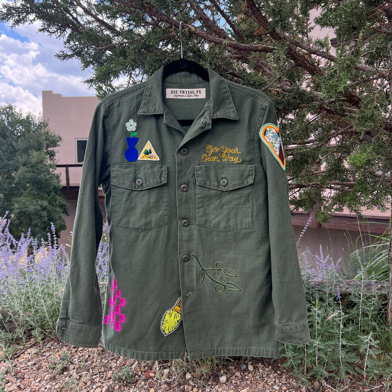 Vintage Military Shirt - Go Your Own Way