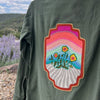 Vintage Military Shirt - Rock Rose Sunset