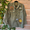 Vintage Military Shirt - Coyote Rose