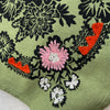 Embroidered Grass Green Bandana -Silk