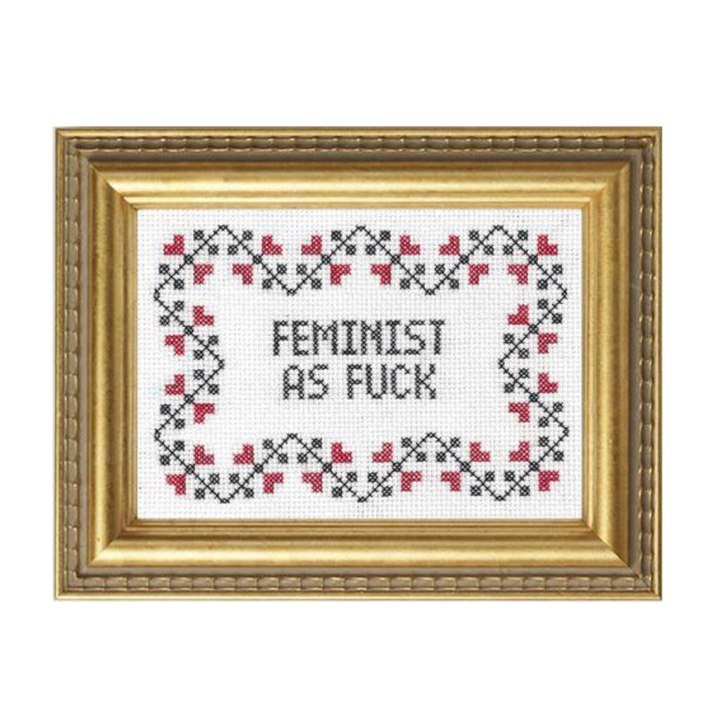 Feminist As F*Ck Cross Stitch Kit