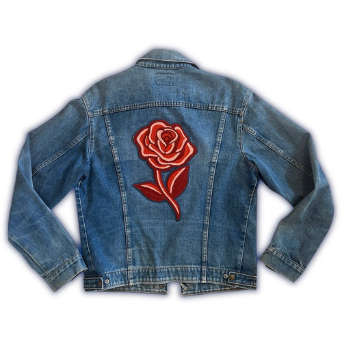 Vintage 70s Denim Jacket - Rusty Rose #2