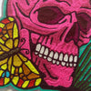 Pink Skull Butterflies Backpatch PREORDER