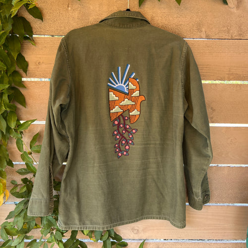 Vintage Military Shirt - Bird & Sky