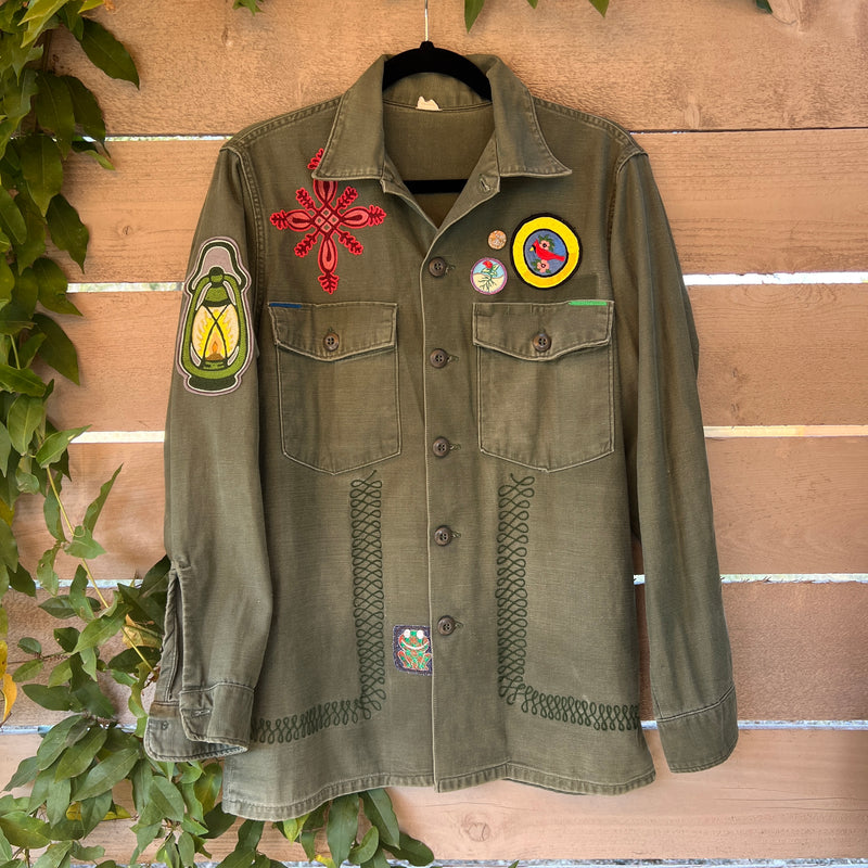 Vintage Military Shirt - Bird & Sky