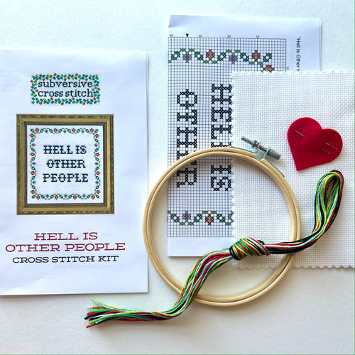 You Don't Have To Go Home Cross Stitch Kit