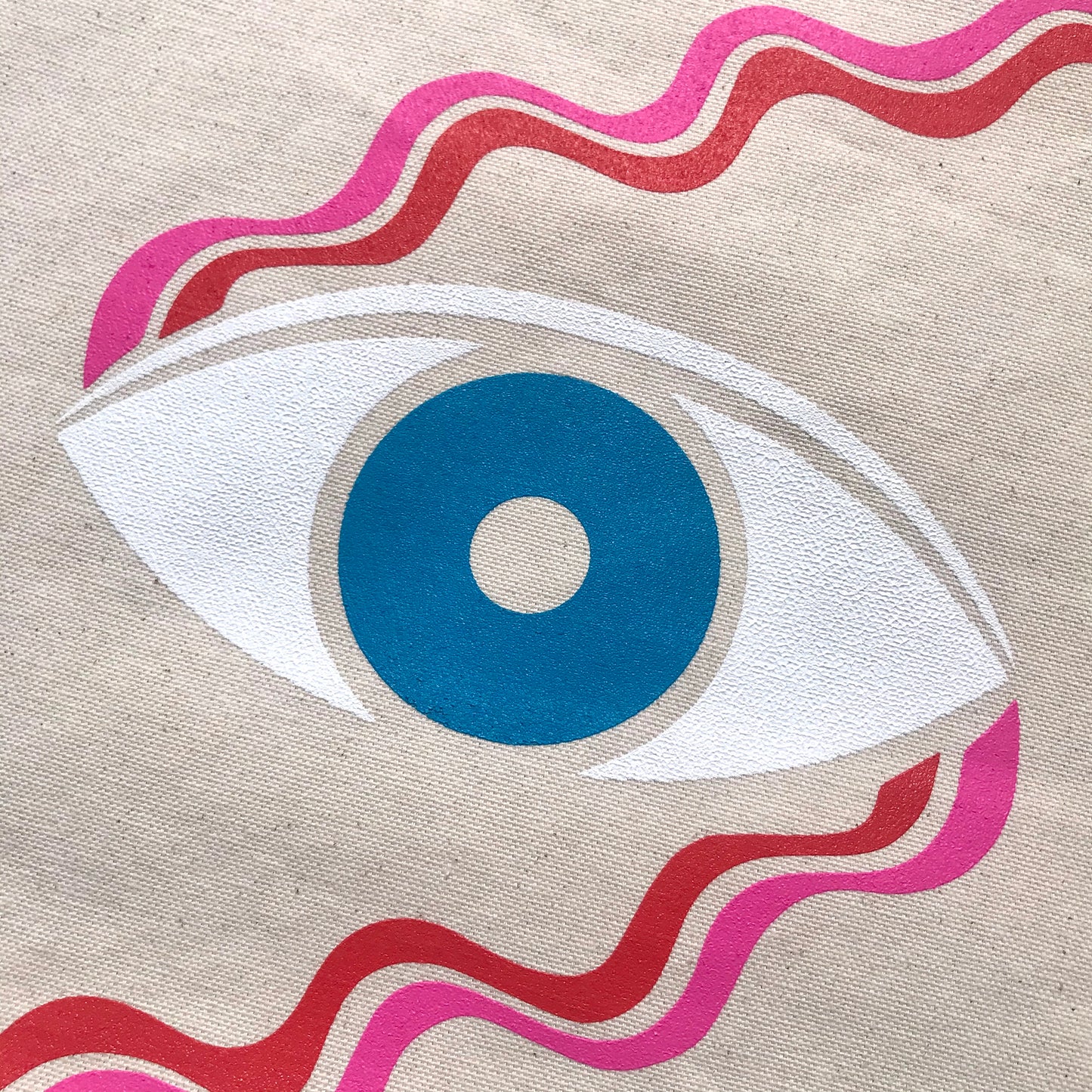 Eye Wave Tote Bag