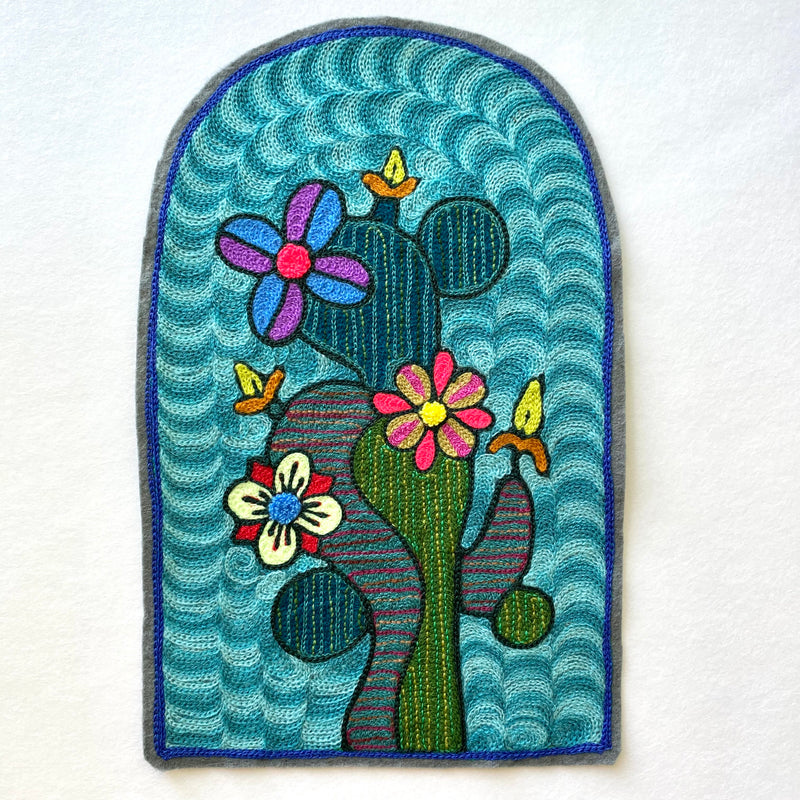 Technicolor Cactus Bloom Back Patch